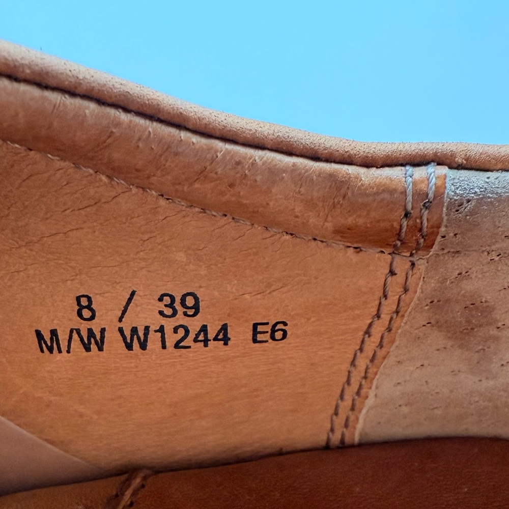 Born Sahara Tan Nubuck Leather Lace Up Driving Shoes Comfort  Women’s Size 8 - Picture 12 of 14